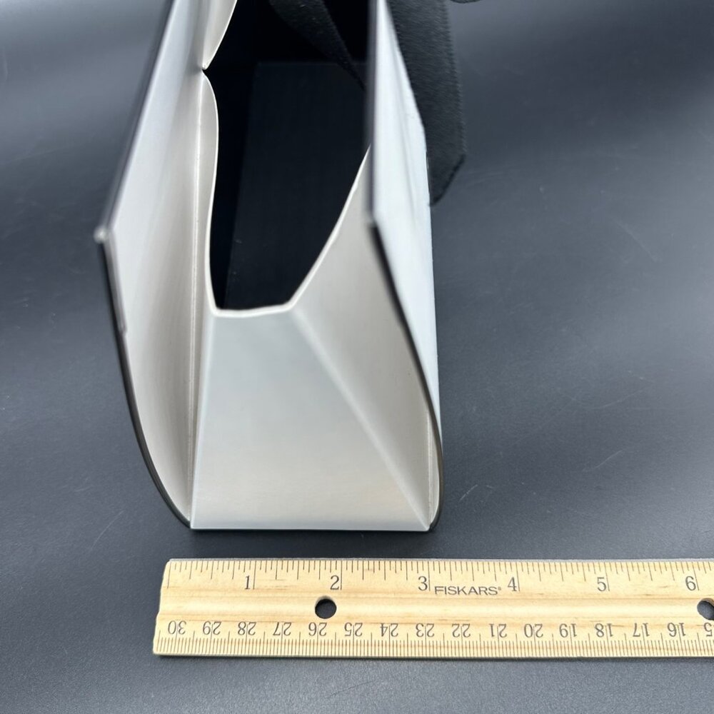 Chanel Small Luxury Gift Bag Clutch Style Bag Black Ribbon White Display - Picture 12 of 12